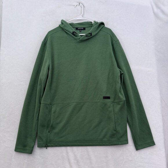 Bad Birdie Hoodie Mens M Green Fleece Pullover Sweatshirt Casual - Picture 1 of 11